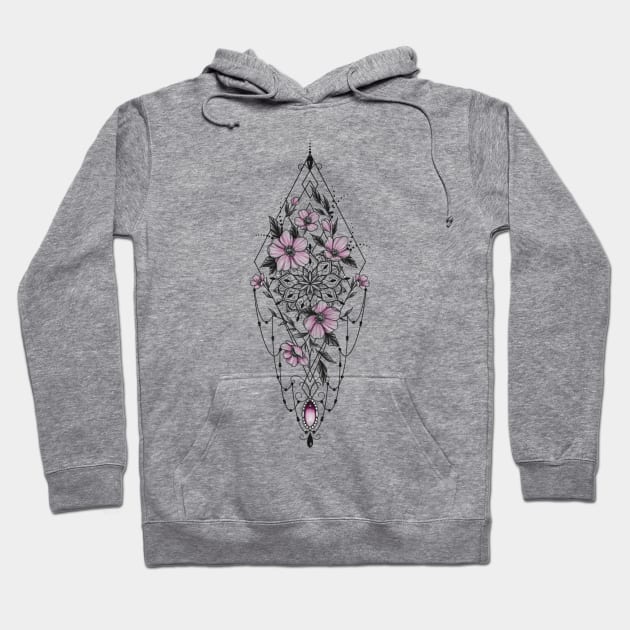 Flower mandala Hoodie by Rachellily